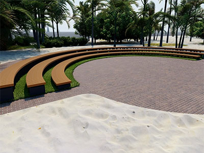 Амфитеатр Радиус 6-8 м, без спинок