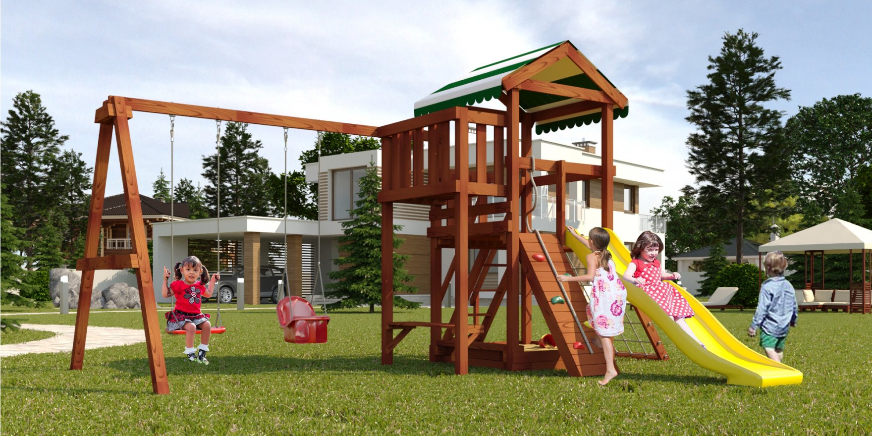 Детская игровая площадка Гарда 2 Бри - вид 2