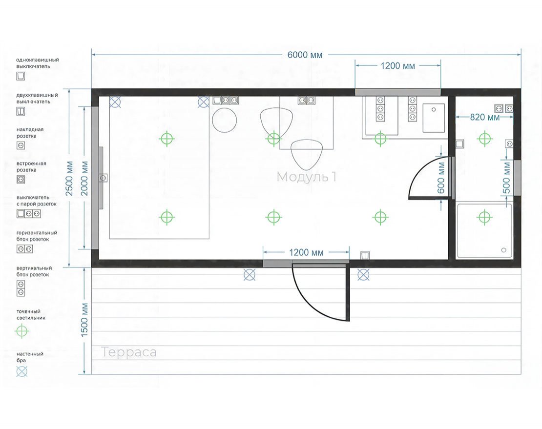 Модульный дом M-Dom 15 «под ключ» - вид 3